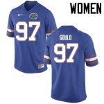 Women's Florida Gators #97 Jon Gould NCAA Nike Blue Authentic Stitched College Football Jersey NJX0462YK